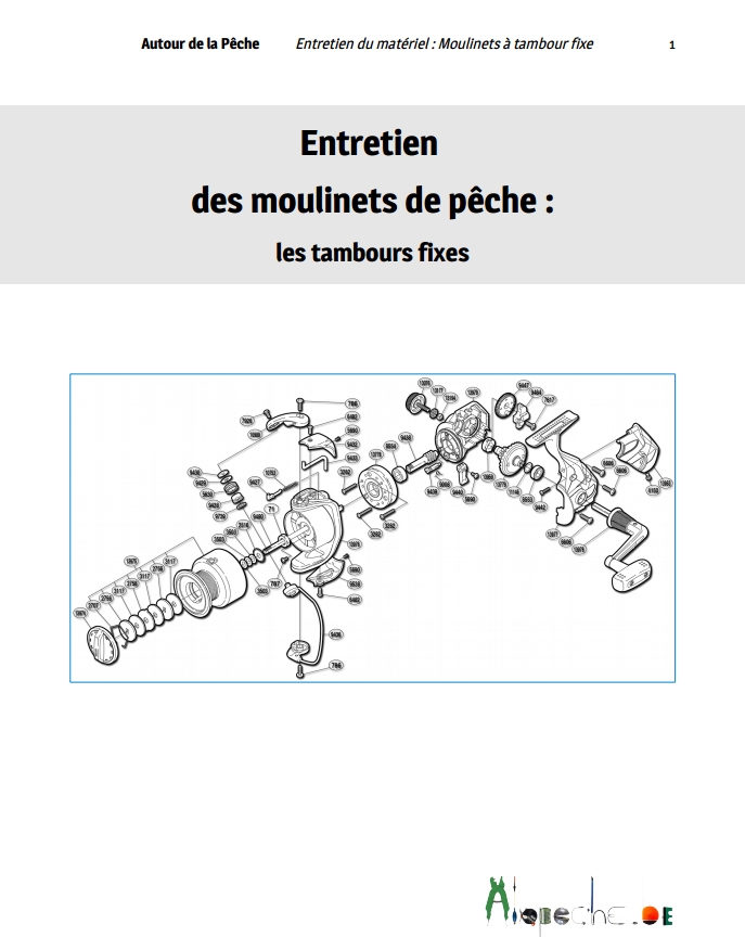 Entretenir ses moulinets &agrave; tambour fixe
